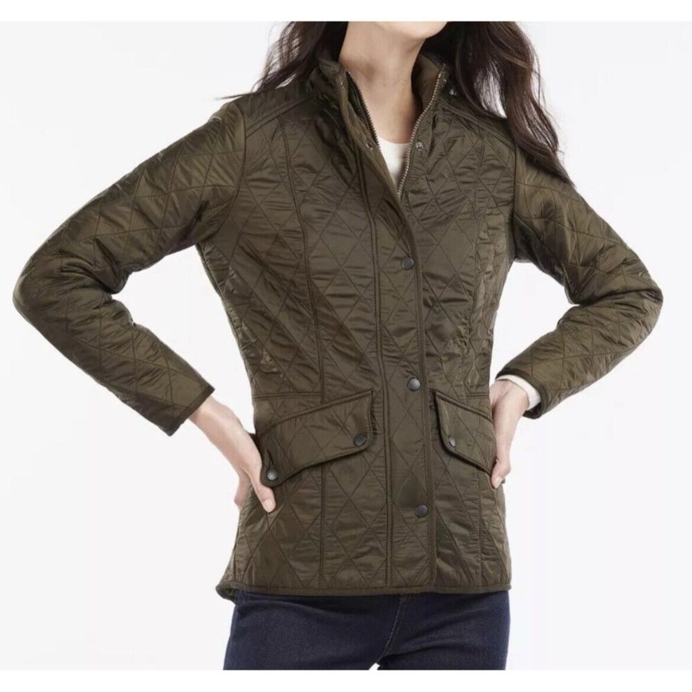 Barbour Olive Green Quilted Jacket
